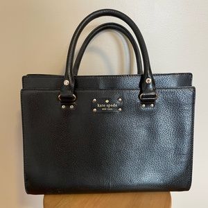 Kate Spade New York Black Purse with Optional Strap for Shoulder / Crossbody